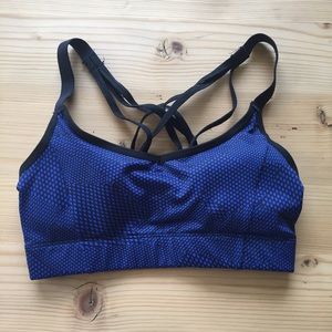 Champion blue and black sports bra